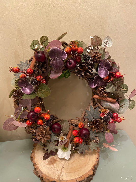 Floral Purple Wreath