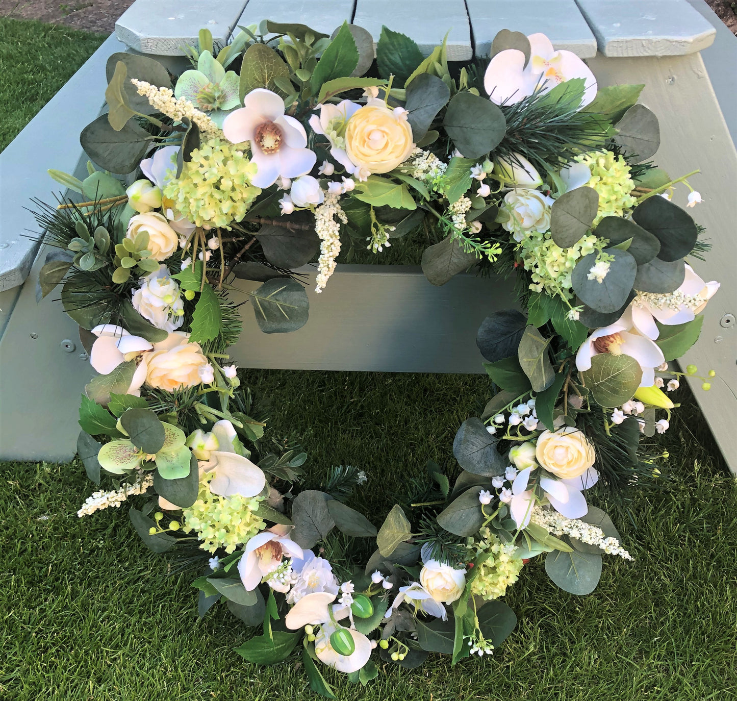 Memorial Funeral Heart Wreath Large