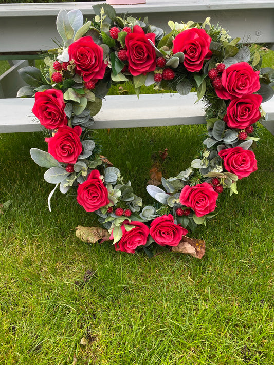 Heart Memorial Wreath