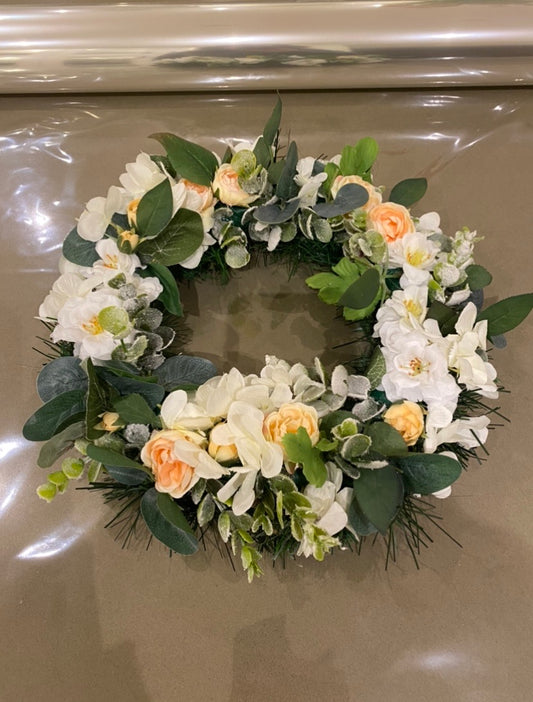 Small Round  Memorial Wreath